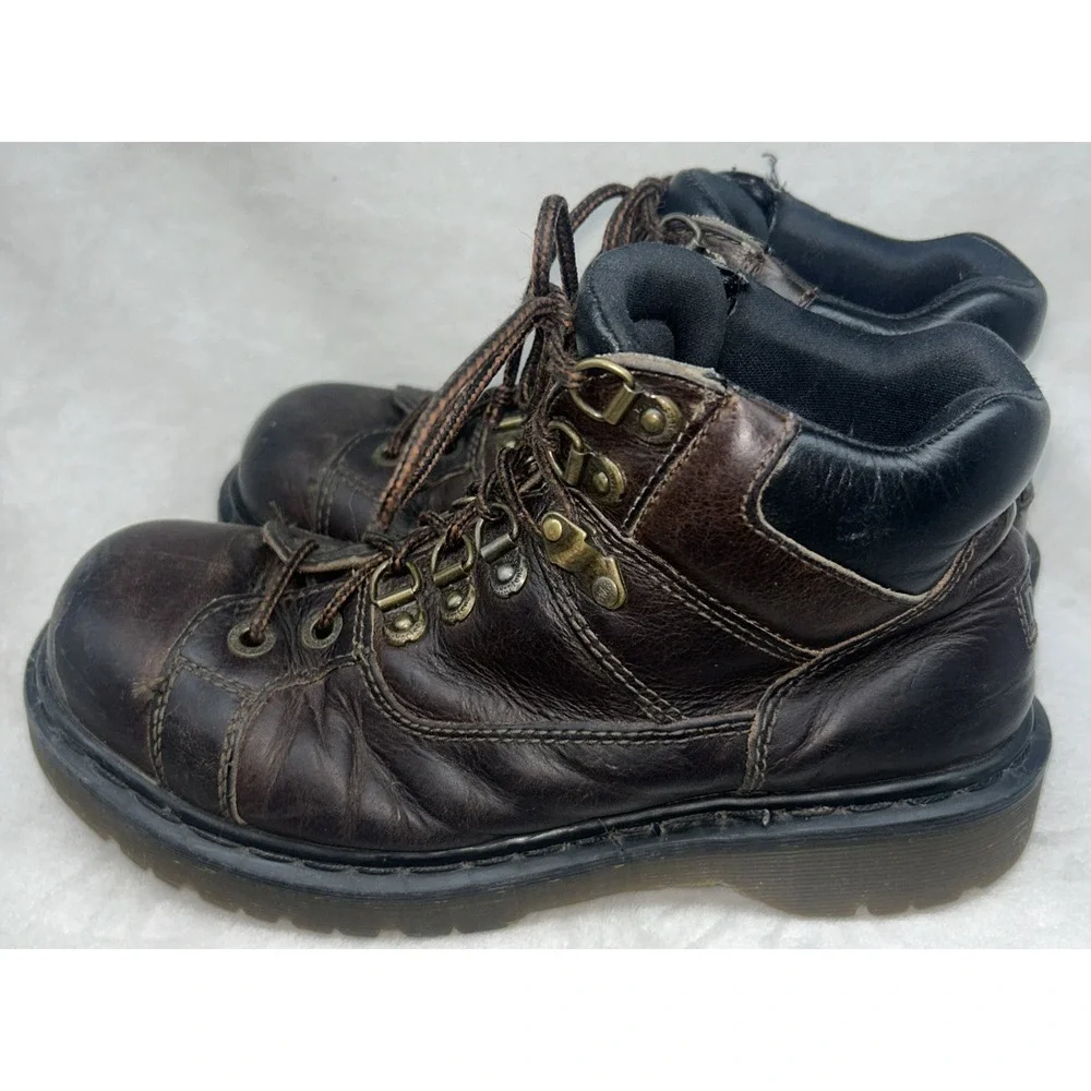 Dr Martens Mens Size 8 Vintage 8699 Boots Brown, VTG‎